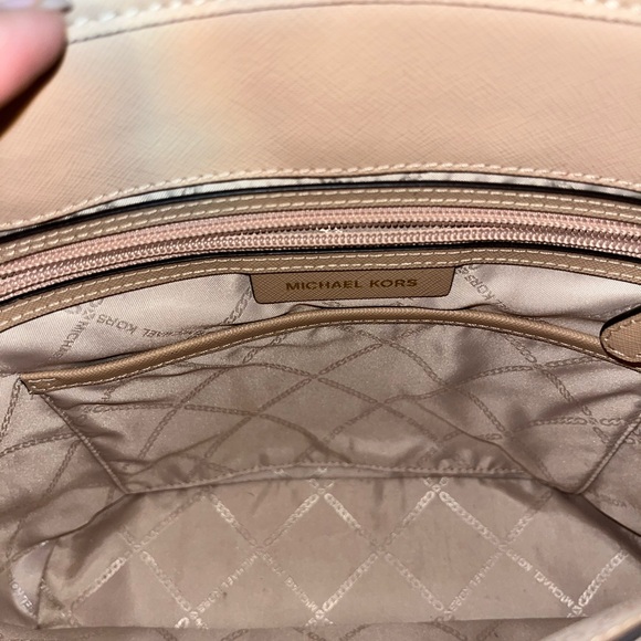 Michael Kors Taupe Leather Tote with Gold Hardware - Picture 7 of 7